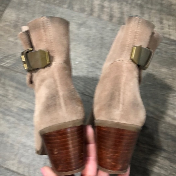 Franco Sarto Stacked Ankle Boots, Distressed - Picture 3 of 8